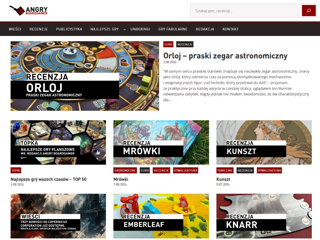 Strona główna bloga Angry Boardgamer — recenzje i wiadomości o grach planszowych
